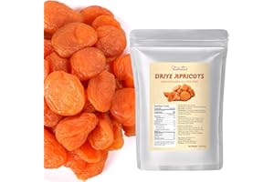 Ternio Dried Apricots - 1LB (454g) Dried Fruits, Apricots No Preservatives, No Added Sugar, Healthy Snack, Suitable for Baking and Ingredients