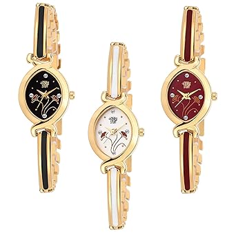 Bangle Analogue Multicolor Watch for Women Combo of 3 Luxury Watch Series