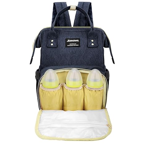 Zooawa Mochila de Pañales y Biberones para Mamá, Bolsa Grande de ...