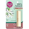 eos 100% Natural & Organic Lip Balm Stick- Vanilla Bean | Dermatologist Recommended for Sensitive Skin | All-Day Moisture Lip Care Products | 0.14 oz