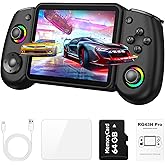 RG43H Pro Retro Handheld Game Console, 4.3 Inch Retro Gaming Console with 4000mAh Battery, RK3562 Opensource Hand Held Games Console, EmuELEC&amp;RGBOX Dual Systems Video Console, HDMI TV Output, Black