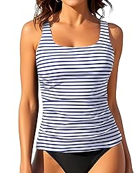 Aqua Eve Tankini Tops for Women Swimwear Top Only