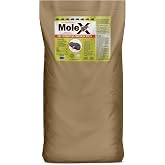 MoleX Rodent Control Bait Pellets for Moles &ndash; Poison Free, Pet Safe | Indoor &amp; Outdoor Use Pellets |50 lb. Bag