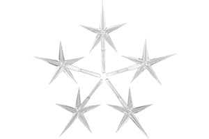 National Artcraft® Large Modern Star for Ceramic Christmas Trees - Crystal Clear (Pkg/5)