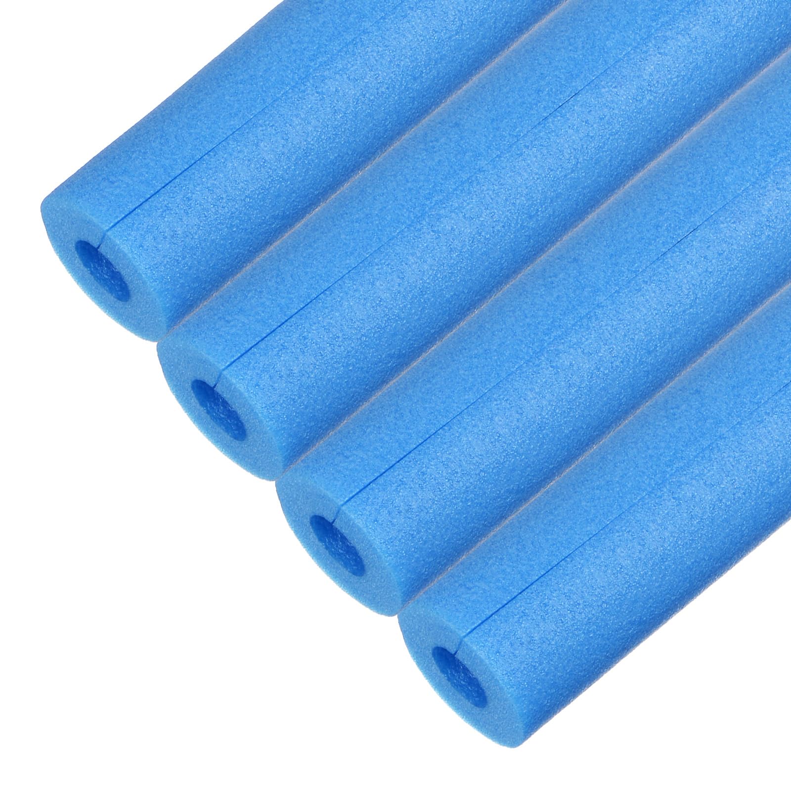 M METERXITY 4-Pack Pipe Covers, 17 x 2.4( L x OD), Pre-Slit Clamp Protection for Padding Corner Edge Protection/Handle, Water Pipes [Blue]