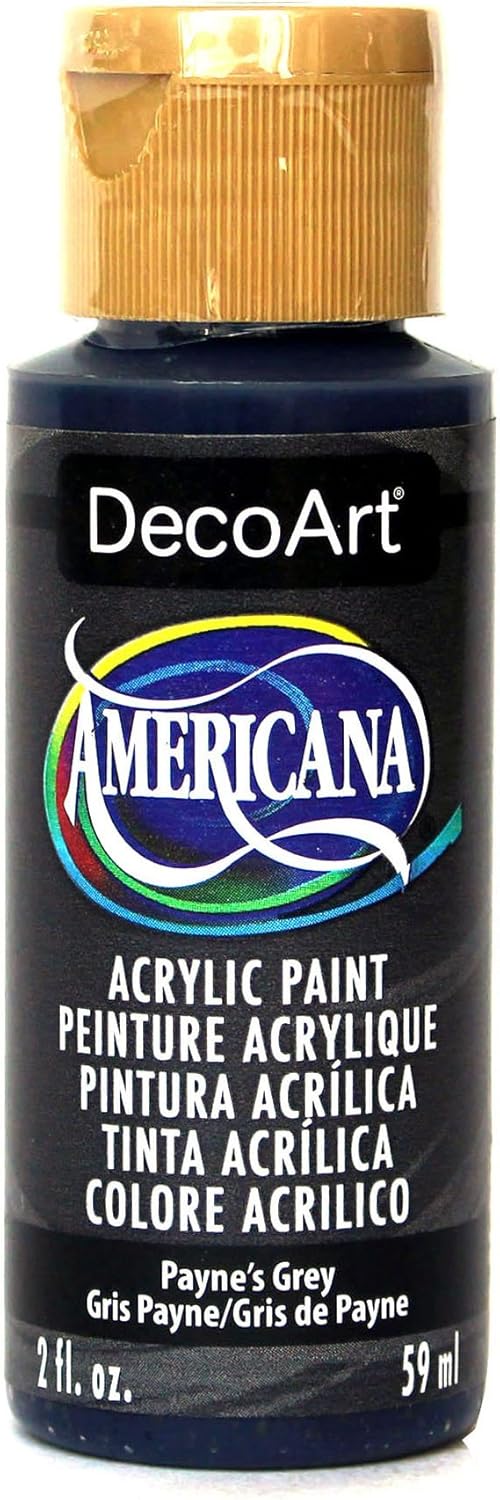 DecoArt Americana Acrylic Paint, 2Ounce, Payne's Grey