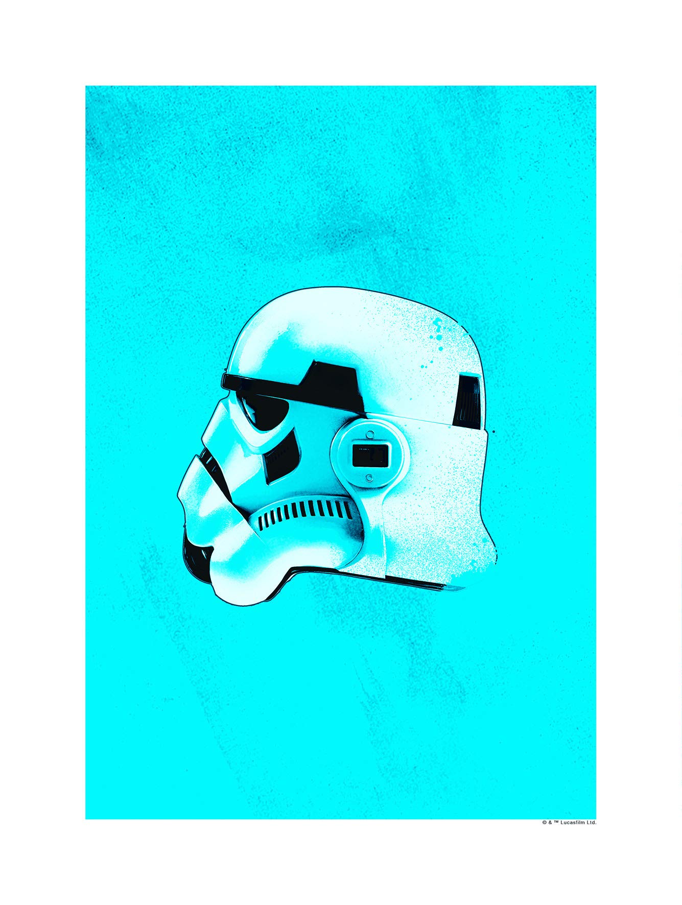 Komar Wall Picture | Star Wars Classic Helmets Stormtrooper | Children's Room Decoration Art Print | Without Frame | WB095-30 x 40 cm | Size: 30 x 40 cm (Width x Height)