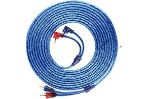 RASTKY High Performance Blue Interconnect Cable Lossless Transmission 5m for Car Enthusiasts