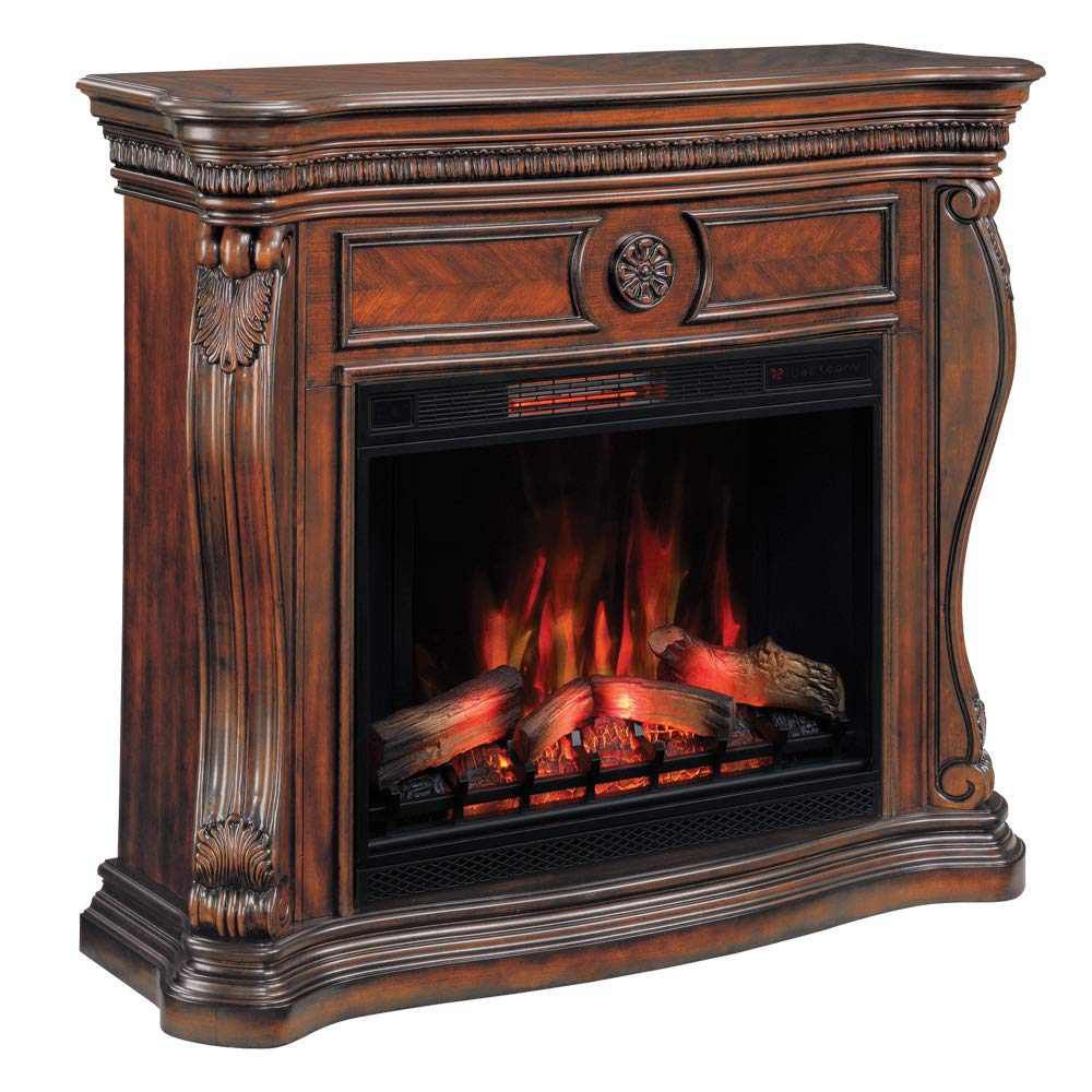 Best infrared quartz fireplace tv stand oak