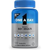 One A Day Men&rsquo;s 50+ Multivitamins, Supplement with A, C, D, E and Zinc for Immune Health*, Calcium &amp; More, 100 Tablets