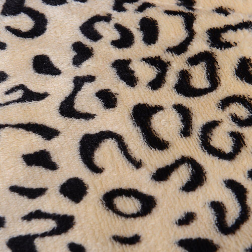 EXPAWLORER Self Heating Cat Pad for Pet, Warming Pet Bed Mat Safety Cat Pad with Leopard Print Great for Puppies and Cats in Cold Weather, Beige : Pet Supplies