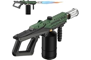 KOACKL Propane Torch Gun | Adjustable Flame Thrower Gun | Gas Welding Kits Cooking Torch for BBQ, Searing Steak, Welding, Campfire & Charcoal (Propane Tank Not Included)