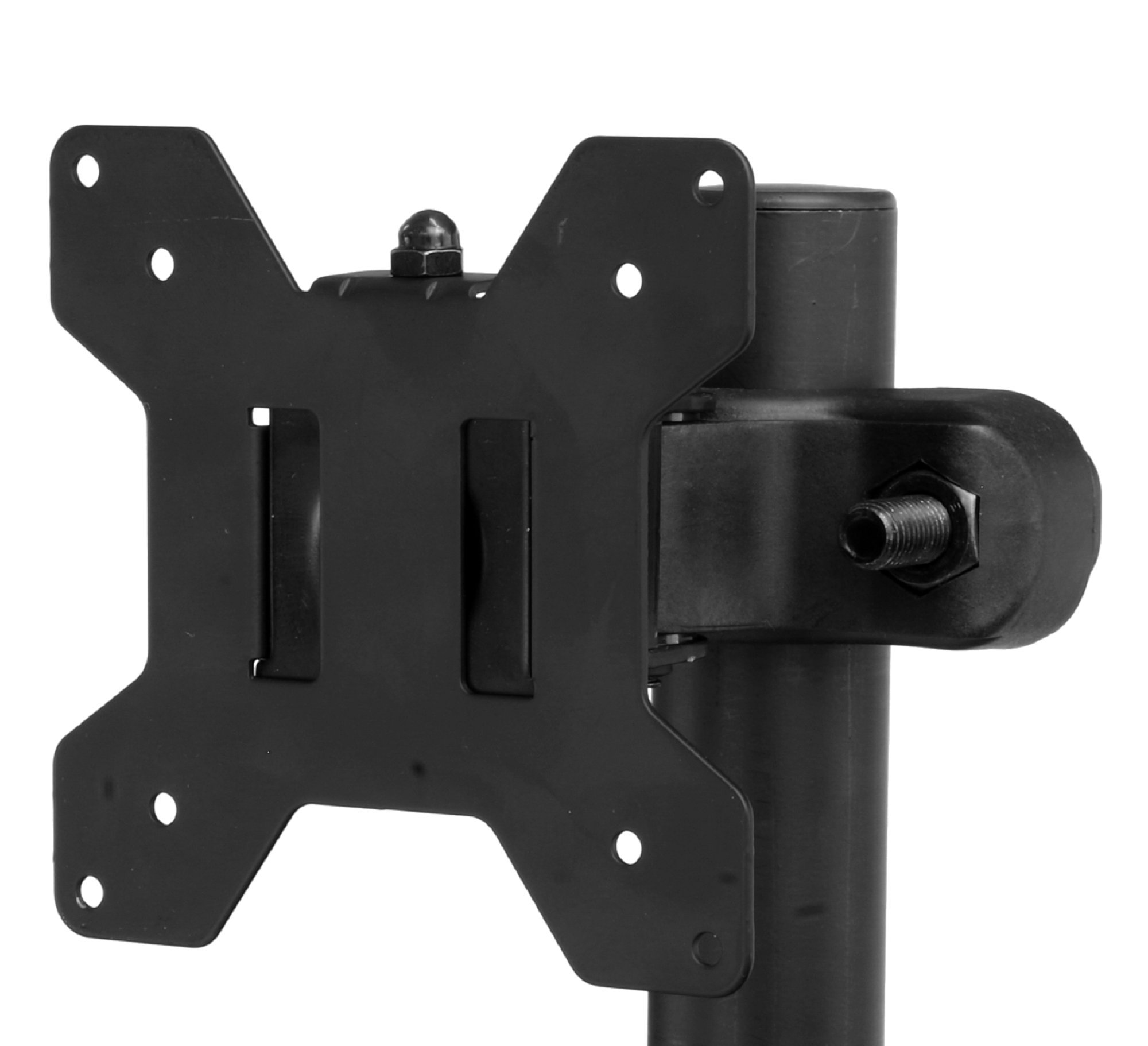 Allcam U2860PCM Ø28-60mm Pole Clamp Mount with Quick Release VESA bracket for LCD monitors/TVs, Tilt, Pan, Rotate