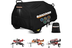 Log Splitter Cover for 15–45 Ton Log Splitters, Heavy Duty 600D Oxford Fabric Waterproof Tear-Resistant Outdoor All Weather W