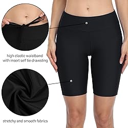 Firpearl Women's Long Swim Shorts UPF50+ Sport