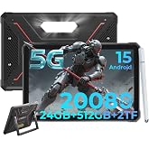 HOTWAV R9 Ultra 5G Rugged Tablet with Pen, 24GB+512GB+2TB 11" 2K 20080mAh | Android 15/64MP+20MP/Gemini AI/20W Charge/Dual SIM/IP68&amp;IP69K MIL-STD-81OH/Face ID/OTG/WLAN 5 for Outdoor/Construction sites