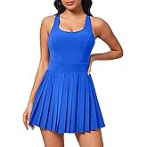 Heathyoga Tennis Dresses for Women with Shorts and Bra Athletic Dress for Women Workout Dress with Pockets for Golf