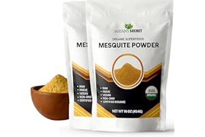 MAYAN'S SECRET Mesquite Powder USDA Certified Non GMO, Vegan Protein Superfood Natural Fiber - Perfect for Smoothies and Baking 16 Ounces (1 Pound (Pack of 2))