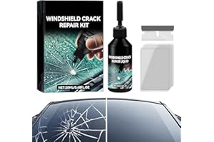 Hknbj Windshield Crack Repair Kit, 2026 New Cracks Gone Glass Repair Kit, Automotive Glass Repair Fluid Windshield Repair Kit for Chips and Cracks, Quick Fix Windshield & Glass Repair Tools (1 Set)
