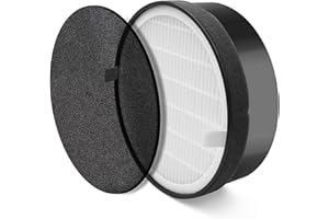 LEVOIT LV-H132 Air Purifier Replacement Filter, 3-in-1 Nylon Pre-Filter, True HEPA Filter, High-Efficiency Activated Carbon F
