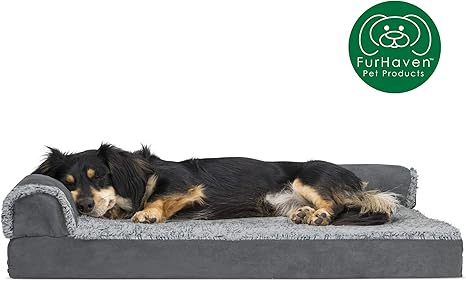 Amazon Com Furhaven Pet Dog Bed Deluxe Orthopedic Two Tone