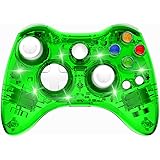 PAWHITS Wireless Controller Compatible with 360 Double Motor Vibration Wireless Gamepad Gaming Joypad, Green