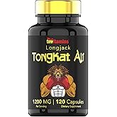 Tongkat Ali for Men: 1200 mg x 120 Capsules | Also Known As Longjack Root | 100% All-Natural & Ultra Potent Tongkat Ali Supplement | Energy, Power, Strength, Athletic Performance, & Sports Nutrition