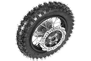 ICONSPORTSS 10" Rear Wheel 3.00-10 Tire Rim Disc Brake with Sprocket Kit Dirt Bike for CRF50 XR50 SSR 110 Taotao Apollo Pit Bike 50cc 70cc 90cc 110cc