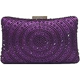 Crystal Box Clutch Rhinestone Handbags For Women Party Purse Wedding Evening Bag