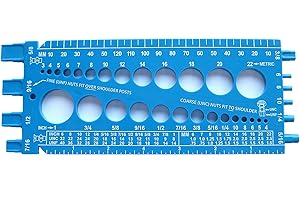 STAINLESS TOWN Stainlesstown Nut Bolt Thread Gauge (Blue)