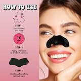 T-Zone Charcoal Bamboo Nose Pore Strips 6 Pack Blackhead Remover Unclogs Pores view 5