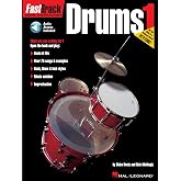 FastTrack Drums Method - Book 1 | Beginner Drum Lessons Songbook with Online Audio | Hal Leonard Drum Sheet Music Book | Learn to Play Drums with Play-Along Tracks
