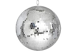 BEI CHENG 12" Mirror Disco Ball Great for a Party or Dj Light Effect Ideal for Party, Wedding, Pubs, banquets, Night Clubs and Disco Fits on Any Rotating Motor