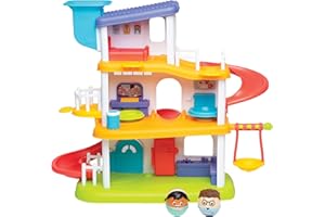 Playskool Weebles My Smart House - Weeble Wobble Preschool Toy for Toddlers Smart Speaker with Sounds + Songs 3 Floors of Imaginative Play for Ages 12 Months and Up