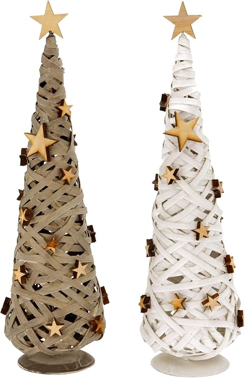 Ld Weihnachten Deko Dekobaum Gewebt Tannenbaum Aus Holz Mit Holzsternen Weihnachtsdeko 46 Cm Lieferzeit Ist 3 7 Tagen Amazon De Garten