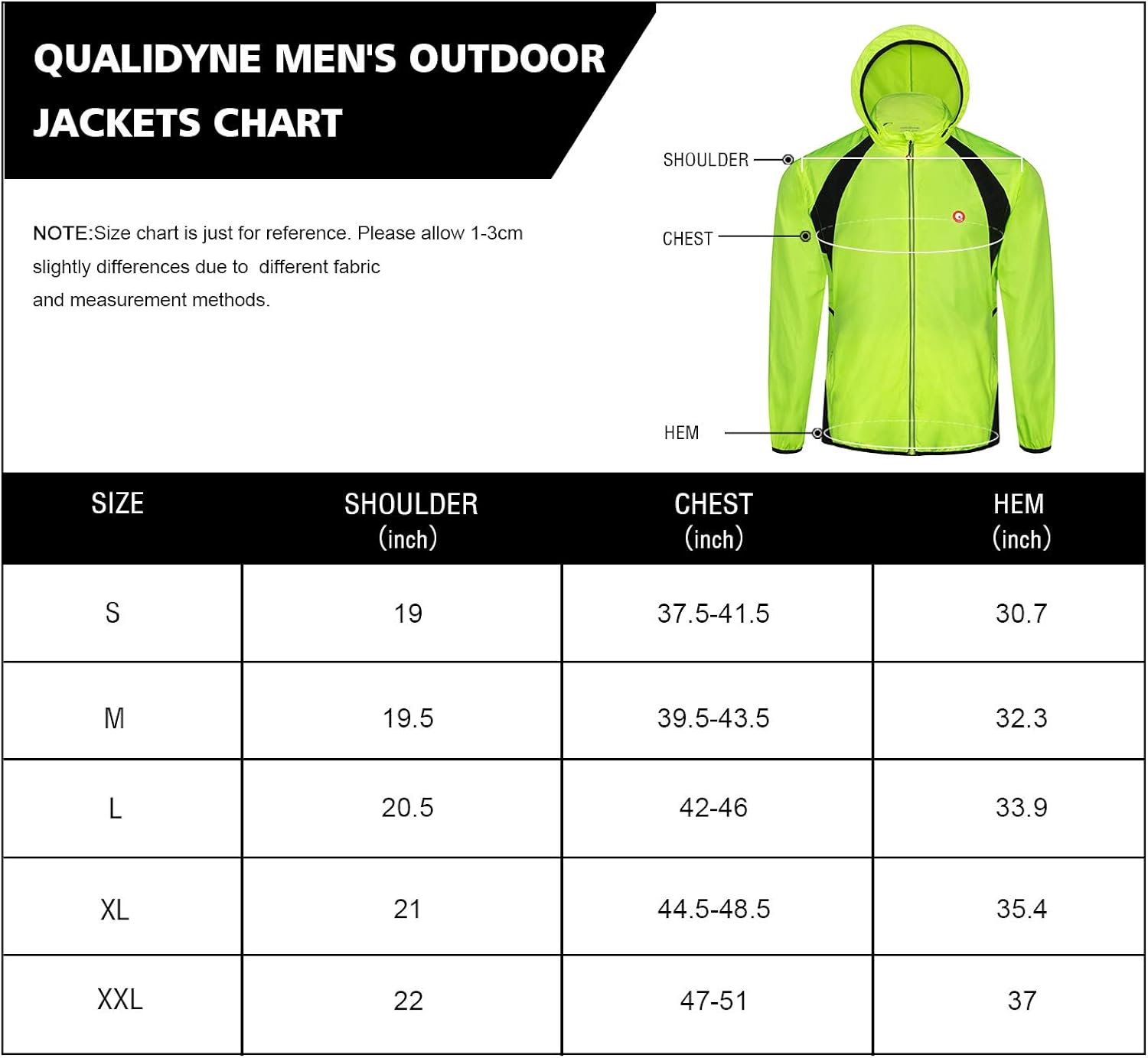 qualidyne Men's Cycling Running Jacket Windproof Vest Bike Jacket Water-Resistant Coat with Detachable Sleeves : Clothing