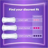 Always Discreet Incontinence Liners Long Plus - 20 High Absorbency, Odour view 7
