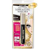 KissMe Heroine Make Long &amp; Curl Mascara | New &amp; Updated Formula | Black | Clump-Free Long Lashes | Curved Brush | Super Durable | Waterproof | Camellia &amp; Argan Oil | Made in Japan