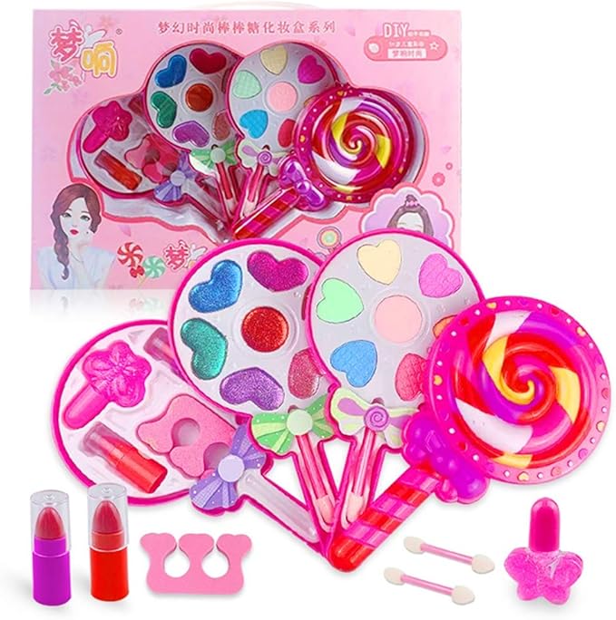 Xuji DIY Lollipop Shape Herramientas de Maquillaje Niños Niña