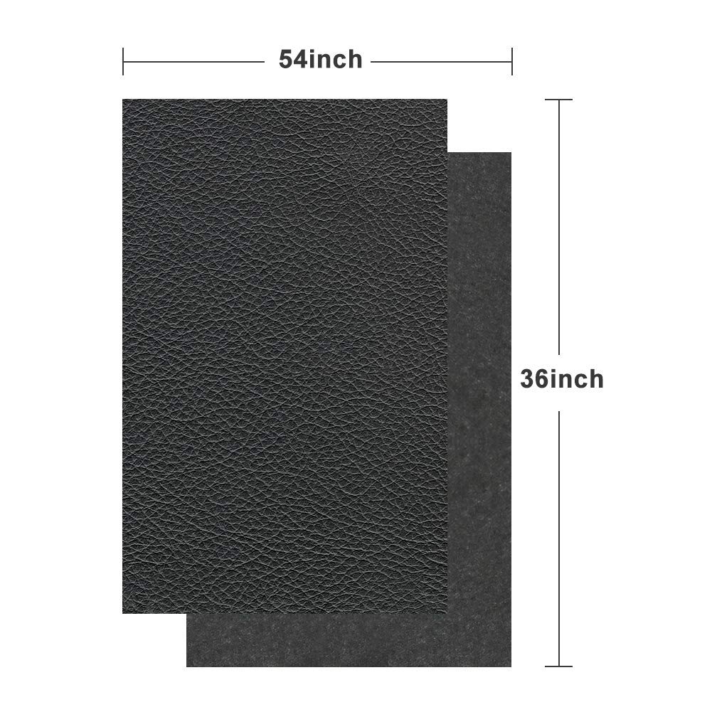 TORRAMI Soft Synthetic PU Fabric Material Faux Leather Sheets 1 Yards 54