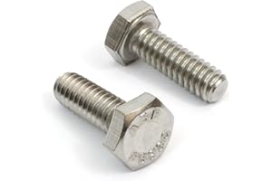 Bolt Dropper 1/4" x 3/4" Stainless Steel Hex Bolts, (100pcs), 18-8 (304) S/S, by Bolt Dropper.