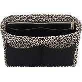 LEXSION Felt Purse Bag Organizer Insert with zipper Bag Tote Shaper Fit Speedy Neverful PM MM