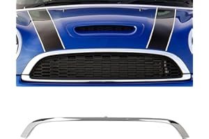 Front Hood Grill Cover Molding Trim, 51132751040 Grille Hood Trim Molding Strip Bumper Cover Compatible with R55 R56 R57 Base