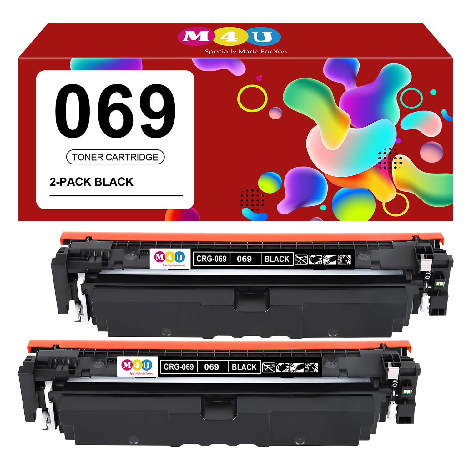 Photo 1 of 069 Black Toner Cartridge 2 Pack Compatible with Canon 069 Toner Cartridges, Working for Canon imageCLASS MF753Cdw MF751Cdw LBP674Cdw LBP673Cdw LBP674Cx MF752Cdw MF756Cx Printer(2 Pack, Black)