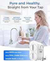 Waterdrop RO Water Filtration System G2 P600 Tankless 600 GPD Brushed Nickel view 2