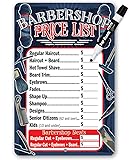Barbershop Price List - Durable Metal Sign - Use