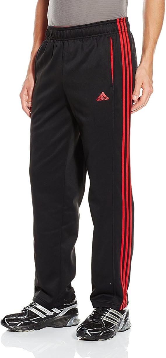 adidas Performance Men's Tech Fleece Pants, Black Scarlet, XL at Amazon Menâs Clothing store