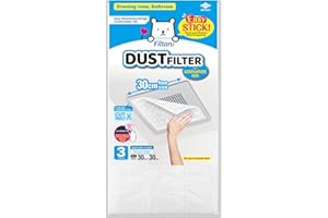 FILTAN Easy Apply Dust Filter for Ventilation Fan, Polyester, 3pcs