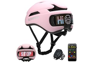 Bike Helmet for Adult Women, Bicycle Helmet with LED Display, Ebike Helmet for Woman, Remote and App, Cycling Helmets with Tu