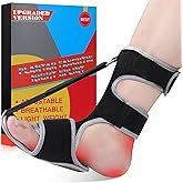 SNUSIM Plantar Fasciitis Night Splint - Upgraded Plantar Fasciitis Relief Braces For Women Men Day Night - Ankle Brace Arch Support Achilles Tendonitis Relief Foot Drop Heel Pain Relief - Breathable